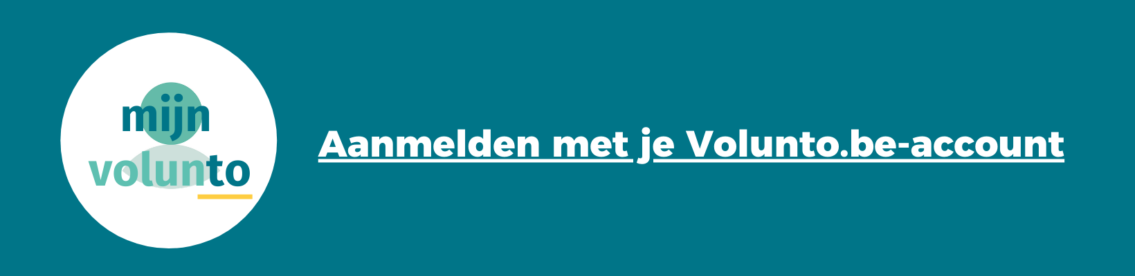 Aanmelden met je Volunto.be-account